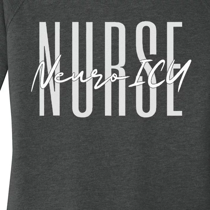 Neuro ICU Nurse Neurology Nursing Surgical Neuro Tech Women's Perfect Tri Tunic Long Sleeve Shirt