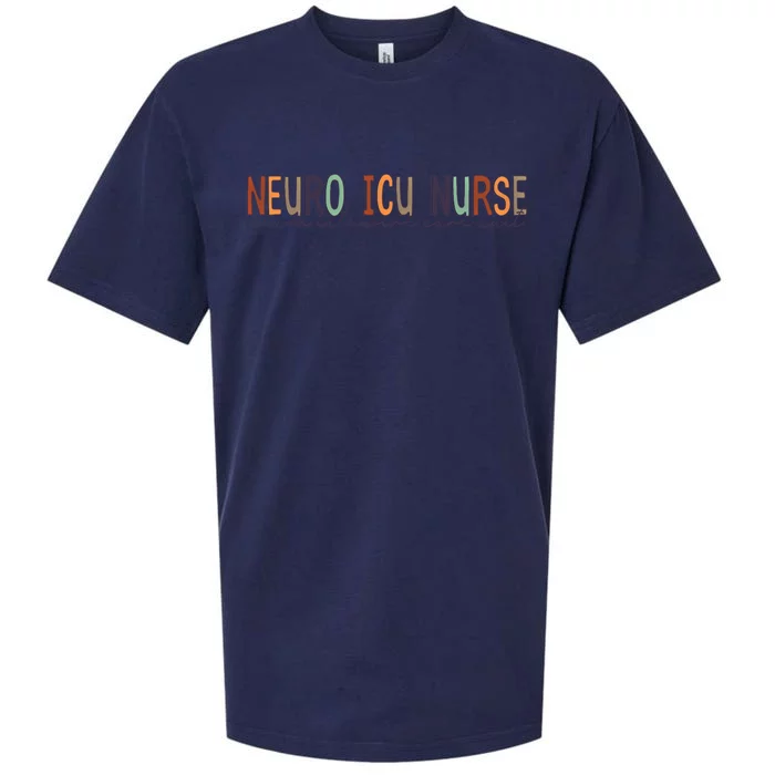 Neuro Icu Nurse Neuro Intensive Care Autism Therapist Tee Gift Sueded Cloud Jersey T-Shirt