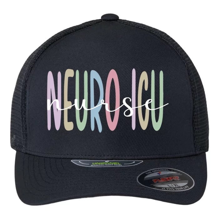 Neuro Icu Nurse Appreciation Neurology Intensive Care Unit Funny Gift Flexfit Unipanel Trucker Cap