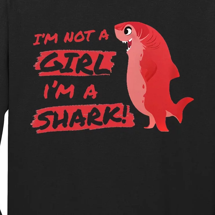 Nimona IM Not A Girl IM A Shark Shapeshifting Hero Tall Long Sleeve T-Shirt