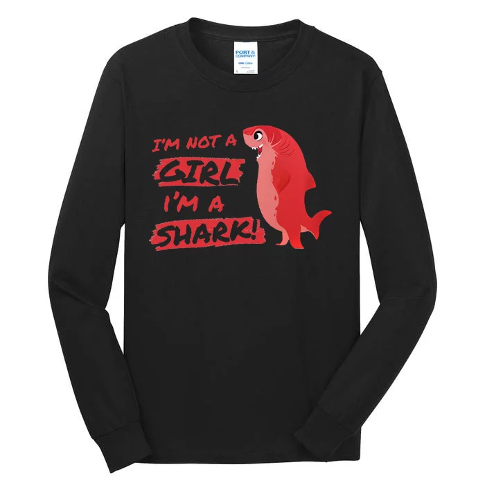 Nimona IM Not A Girl IM A Shark Shapeshifting Hero Tall Long Sleeve T-Shirt