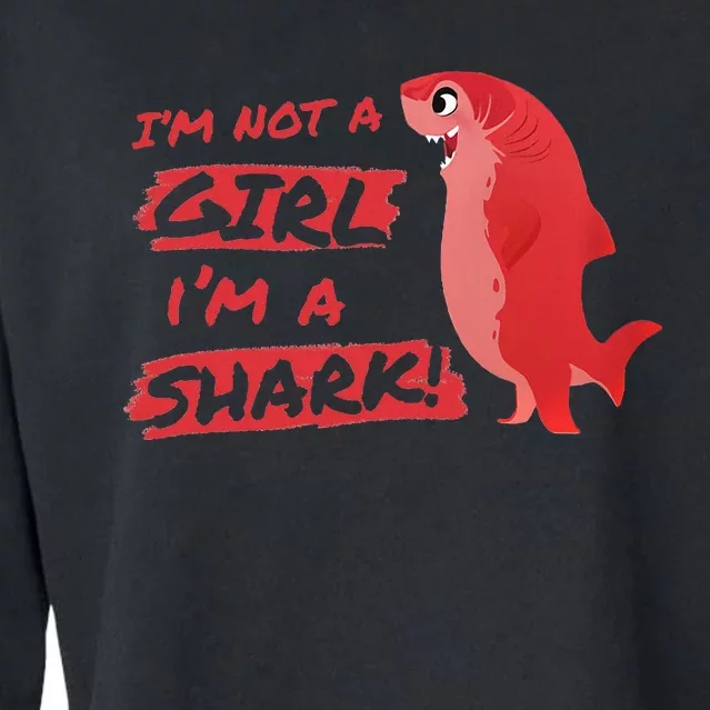 Nimona IM Not A Girl IM A Shark Shapeshifting Hero Cropped Pullover Crew