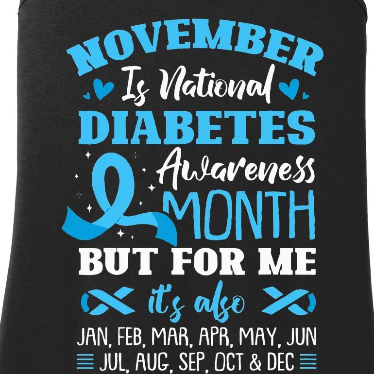 November Is National Diabetes Awareness Month Ladies Essential Tank