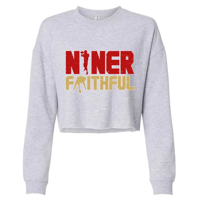 Niner Faithful Cropped Pullover Crew