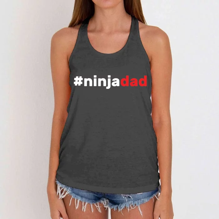 Ninja Dad Women's Knotted Racerback Tank