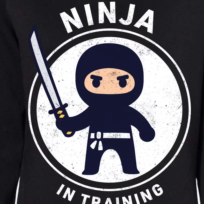 Ninja In Training Sword Womens California Wash Sweatshirt