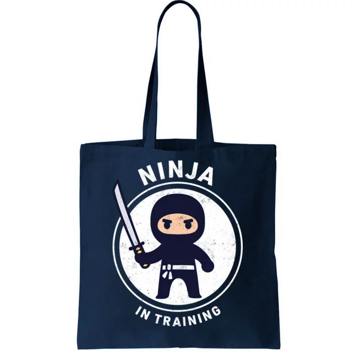 Ninja In Training Sword Tote Bag