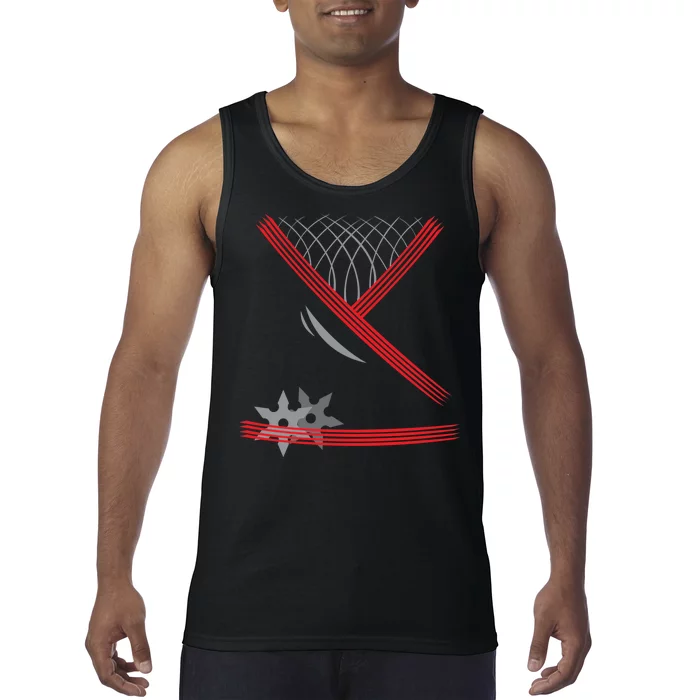 Ninja Outfit Halloween Costume Tank Top