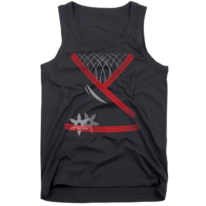 Ninja Outfit Halloween Costume Tank Top