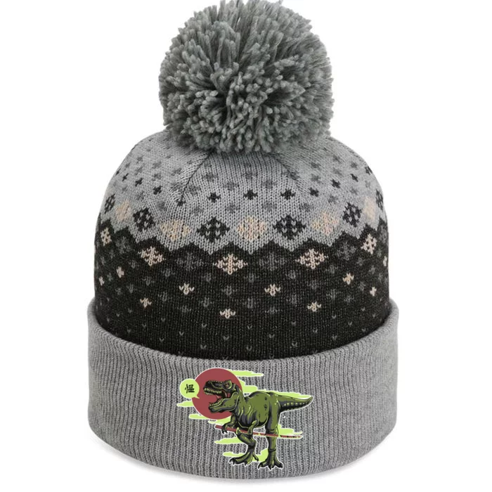 Ninja T-Rex The Baniff Cuffed Pom Beanie