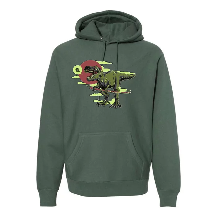 Ninja T-Rex Premium Hoodie