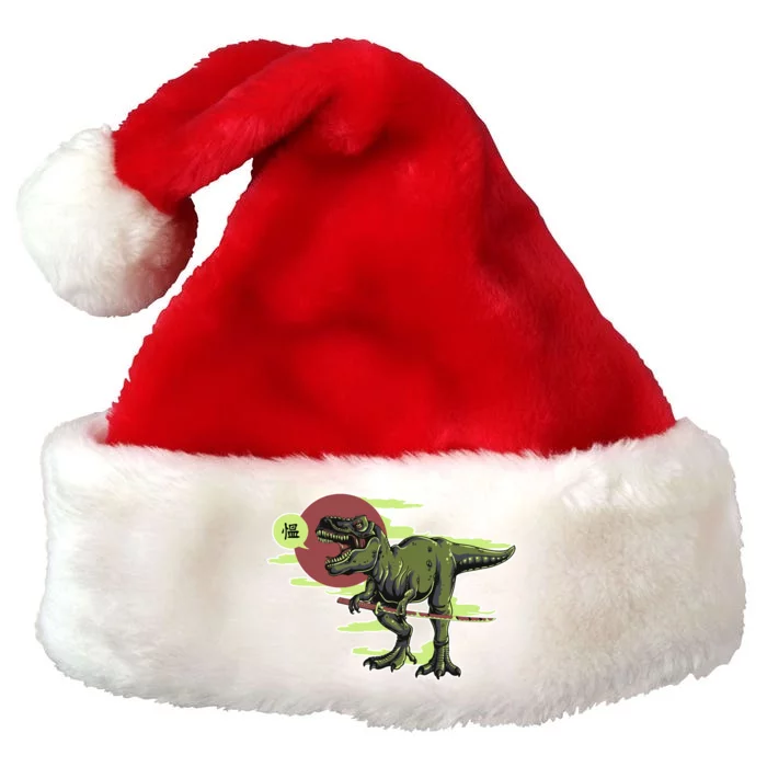 Ninja T-Rex Premium Christmas Santa Hat