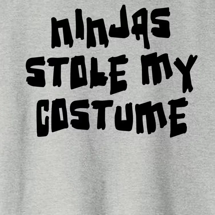 Ninjas Stole My Costume Halloween Women's Crop Top Tee