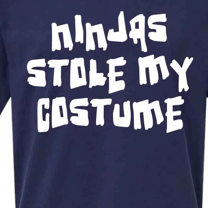 Ninjas Stole My Costume Halloween Sueded Cloud Jersey T-Shirt