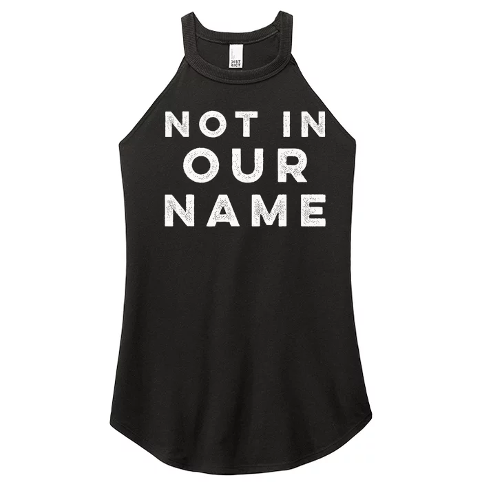 Not In Our Name Jews Say Cease Fire Now Women’s Perfect Tri Rocker Tank