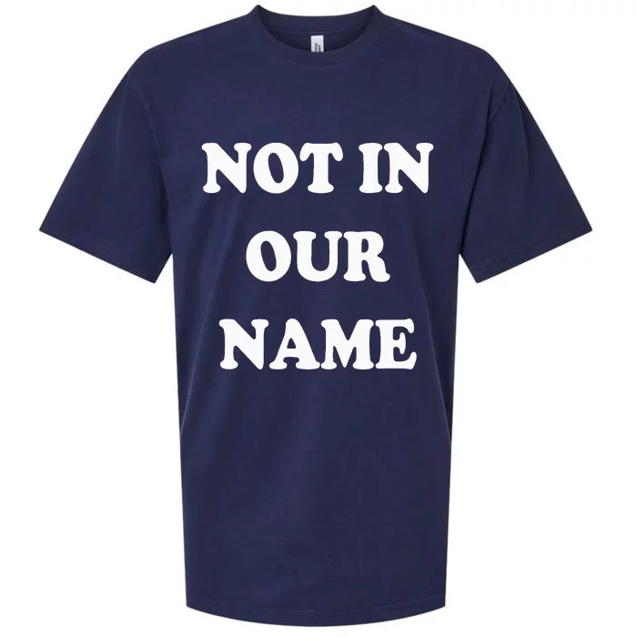 Not in Our Name American Jews Ceasefire Now Sueded Cloud Jersey T-Shirt