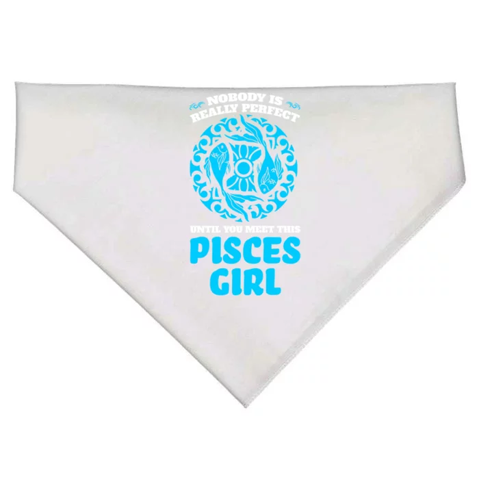 Nobody Is Perfect Until You Meet This Pisces Zodiac Cute Gift USA-Made Doggie Bandana