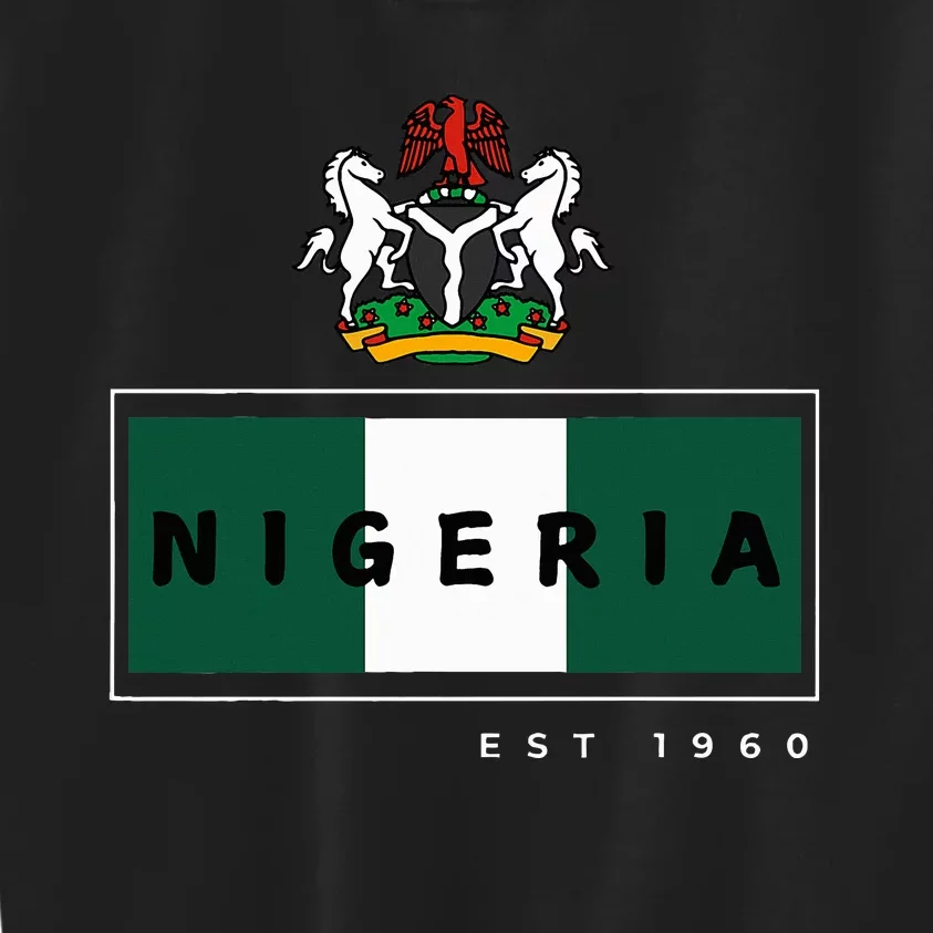 Nigeria Independence Proudly Nigeria Kids Sweatshirt