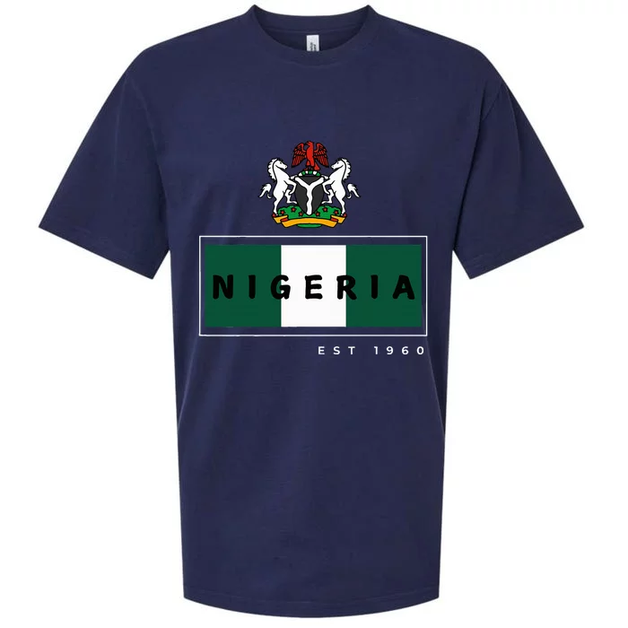 Nigeria Independence Proudly Nigeria Sueded Cloud Jersey T-Shirt