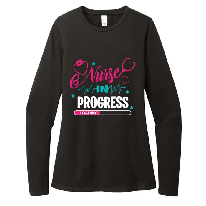 Nurse In Progress Nursing School Student Future Nurse Life Gift Womens CVC Long Sleeve Shirt