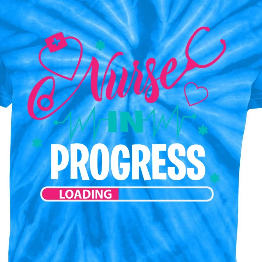 Nurse In Progress Nursing School Student Future Nurse Life Gift Kids Tie-Dye T-Shirt