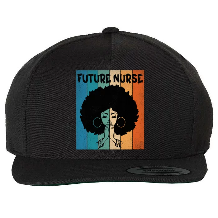 Nurse In Progress Unapologetically Dope Black Future Nurse Gift Wool Snapback Cap