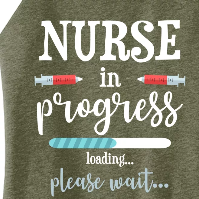 Nurse In Progress Nurse Gift Funny Nursing School Funny Gift Women’s Perfect Tri Rocker Tank