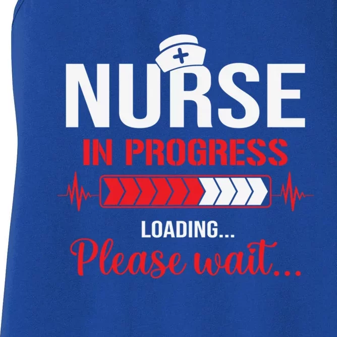 Nurse In Progress Nursing School Student Rn Lpn Nurse Week Gift Women's Racerback Tank