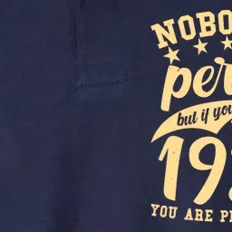 Nobody Is Perfect Born In 1933 90th Birthday Softstyle Adult Sport Polo