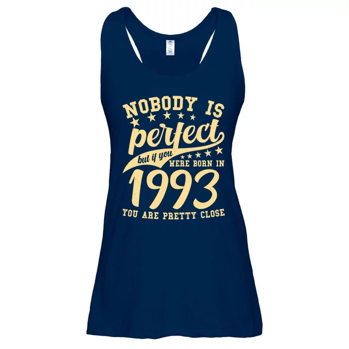 Nobody Is Perfect Born In 1993 30th Birthday Ladies Essential Flowy Tank