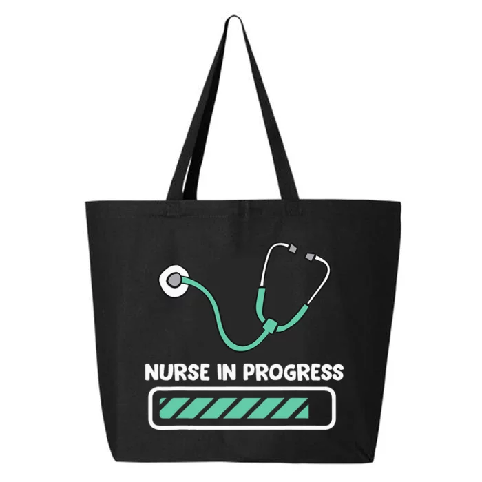 Nurse In Progress Nurse Funny Nursing School 25L Jumbo Tote