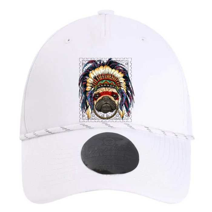 Native Indian Pug Native American Indian Dog Lovers Performance The Dyno Cap