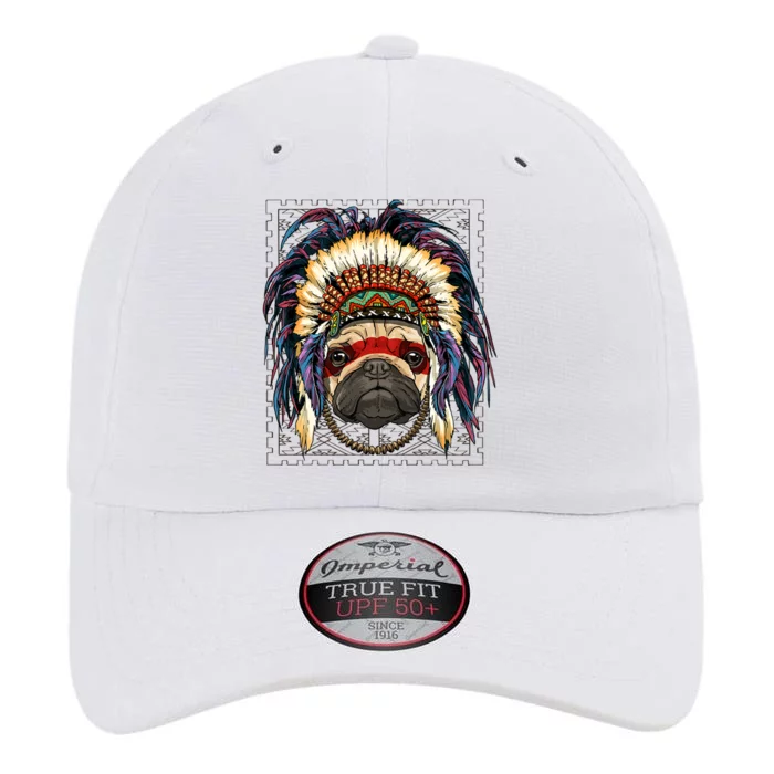 Native Indian Pug Native American Indian Dog Lovers The Original Performance Cap