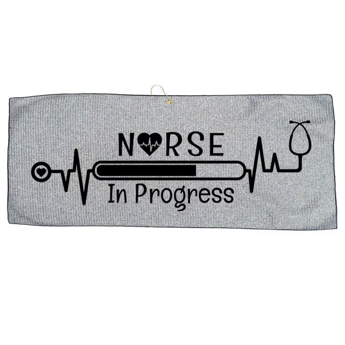 Nurse In Progress Nursing Student School Training Cool Gift Large Microfiber Waffle Golf Towel