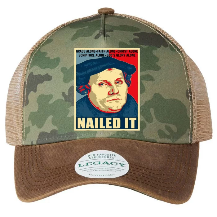 Nailed It Protestant Reformation Day Martin Luther Lutheran Legacy Tie Dye Trucker Hat