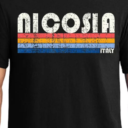 Nicosia Italy Retro 70s 80s Style Pajama Set