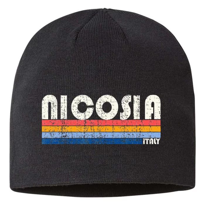 Nicosia Italy Retro 70s 80s Style 8 1/2in Sustainable Knit Beanie