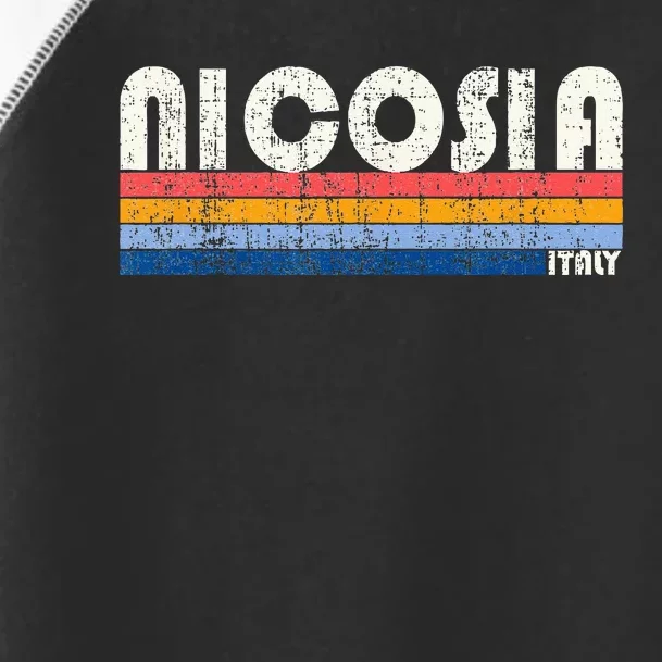 Nicosia Italy Retro 70s 80s Style Toddler Fine Jersey T-Shirt