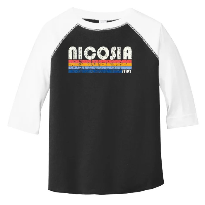 Nicosia Italy Retro 70s 80s Style Toddler Fine Jersey T-Shirt