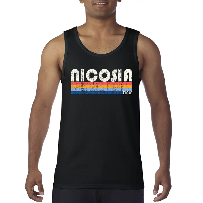 Nicosia Italy Retro 70s 80s Style Tank Top