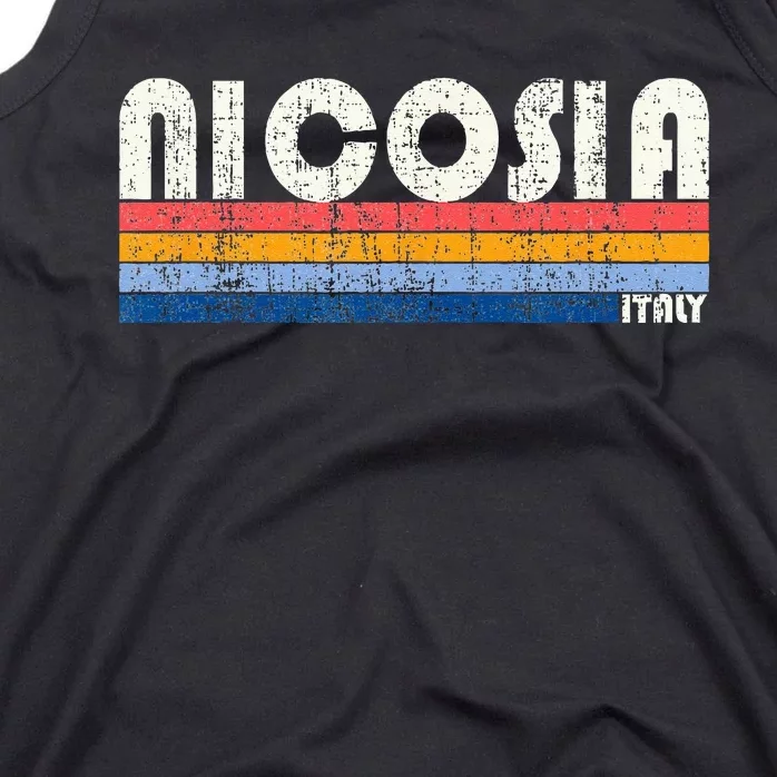 Nicosia Italy Retro 70s 80s Style Tank Top