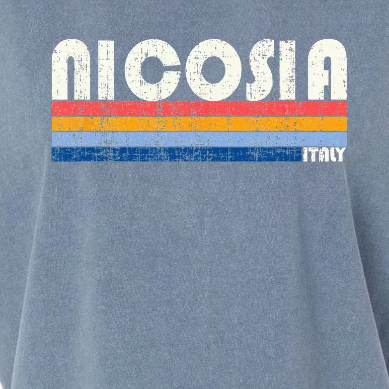 Nicosia Italy Retro 70s 80s Style Garment-Dyed Women's Muscle Tee