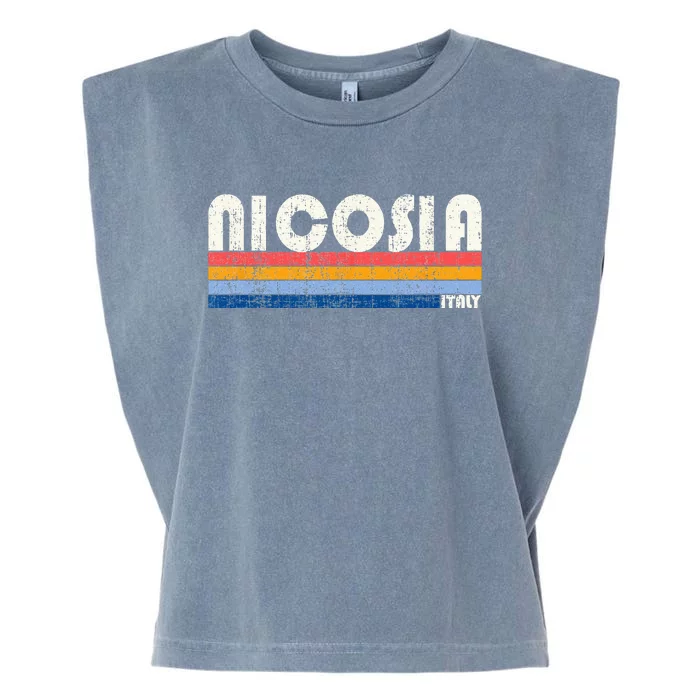 Nicosia Italy Retro 70s 80s Style Garment-Dyed Women's Muscle Tee