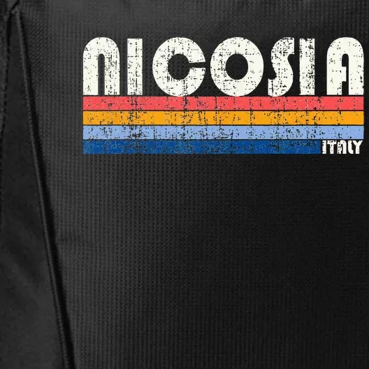 Nicosia Italy Retro 70s 80s Style City Backpack