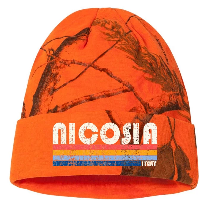 Nicosia Italy Retro 70s 80s Style Kati - 12in Camo Beanie