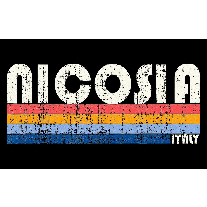 Nicosia Italy Retro 70s 80s Style Bumper Sticker