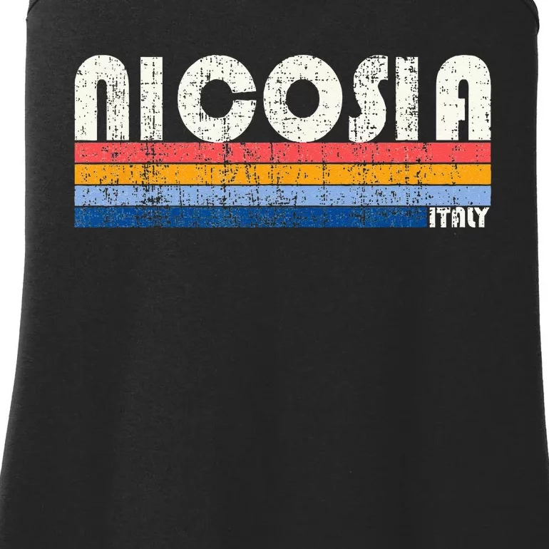 Nicosia Italy Retro 70s 80s Style Ladies Essential Tank