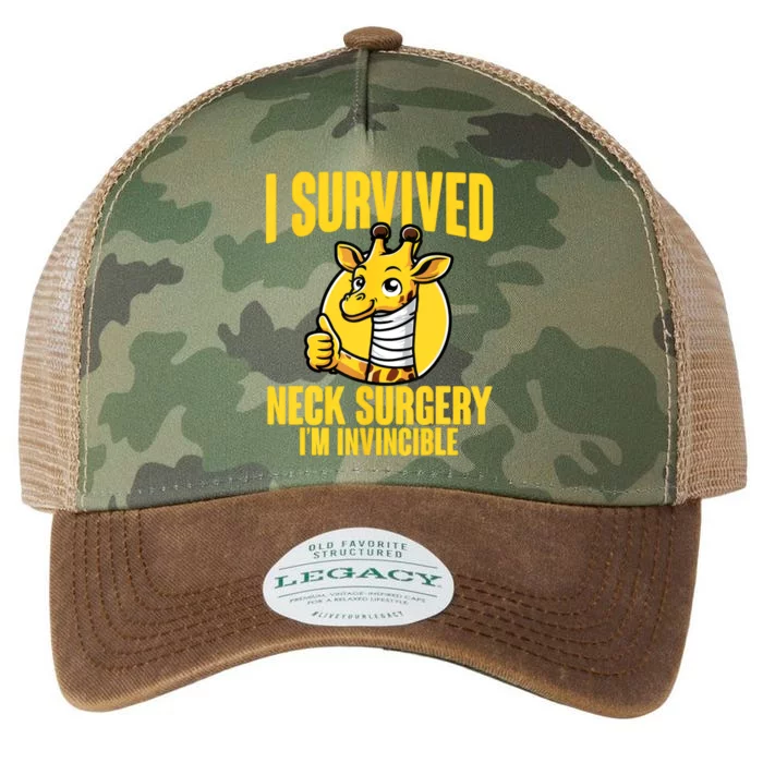 Neck Injury Survivor I Survived Neck Surgery Recovery Legacy Tie Dye Trucker Hat