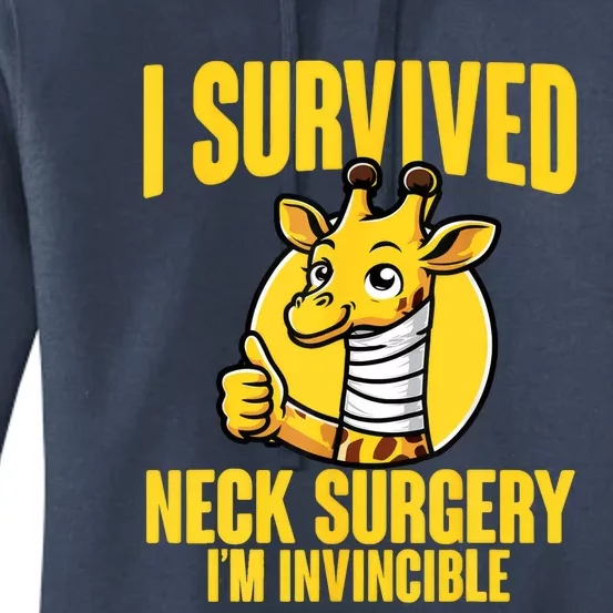 Neck Injury Survivor I Survived Neck Surgery Recovery Women's Pullover Hoodie