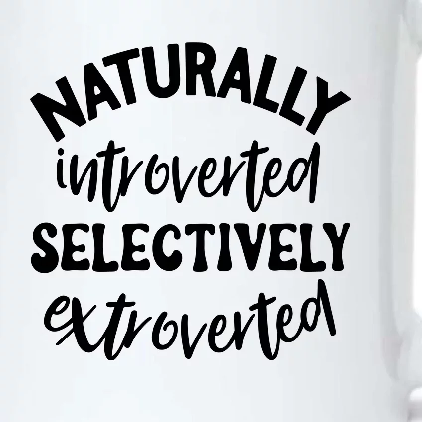 Naturally Introverted Selectively Extroverted Black Color Changing Mug